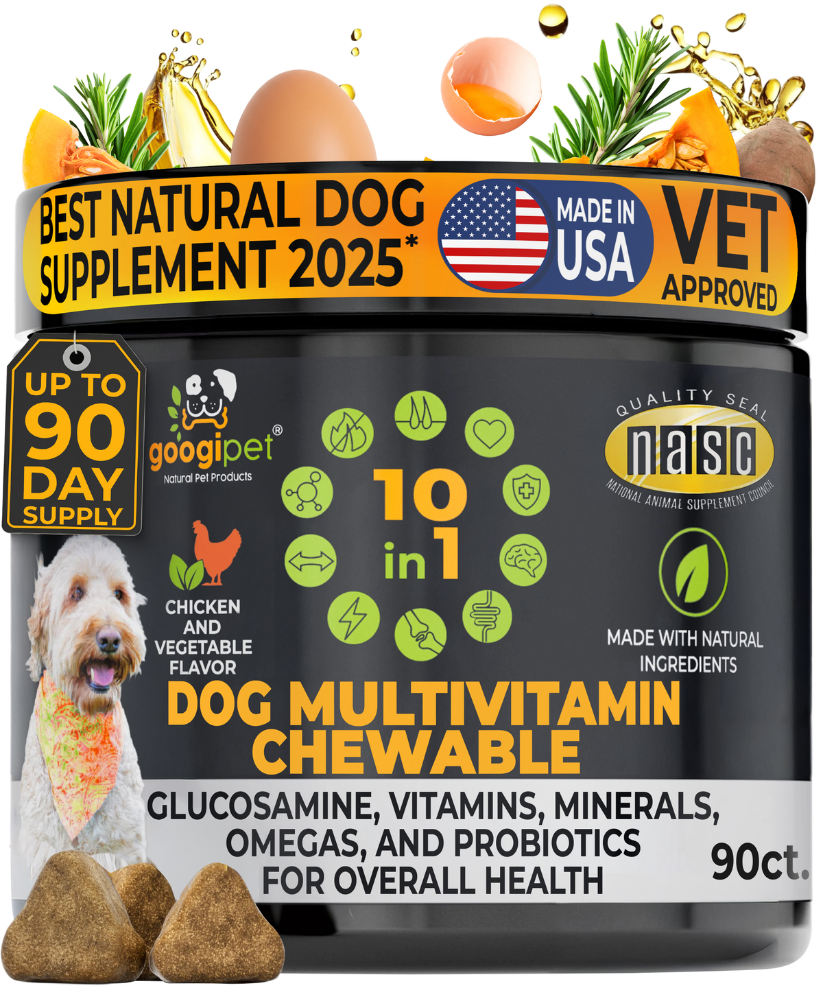 10 in 1 Multivitamin Chews for Dogs