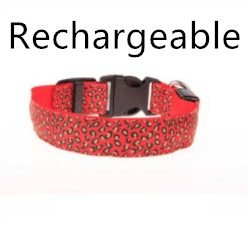 Leopard Glow-In-The-Dark Led Pet Collar: Keep Your Furry Friend Safe And Stylish!