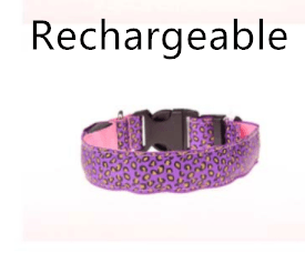 Leopard Glow-In-The-Dark Led Pet Collar: Keep Your Furry Friend Safe And Stylish!