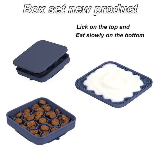 3-in-1 Honeycomb Slow Feeder & Lick Mat