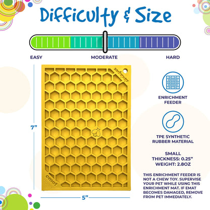 SodaPup Honeycomb eMat Lick Mat for Dogs & Cats – USA Made