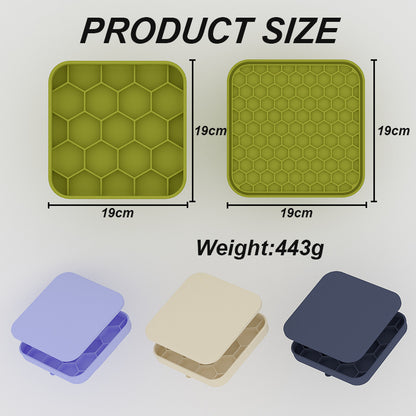 3-in-1 Honeycomb Slow Feeder & Lick Mat