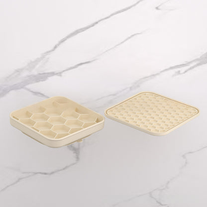 3-in-1 Honeycomb Slow Feeder & Lick Mat