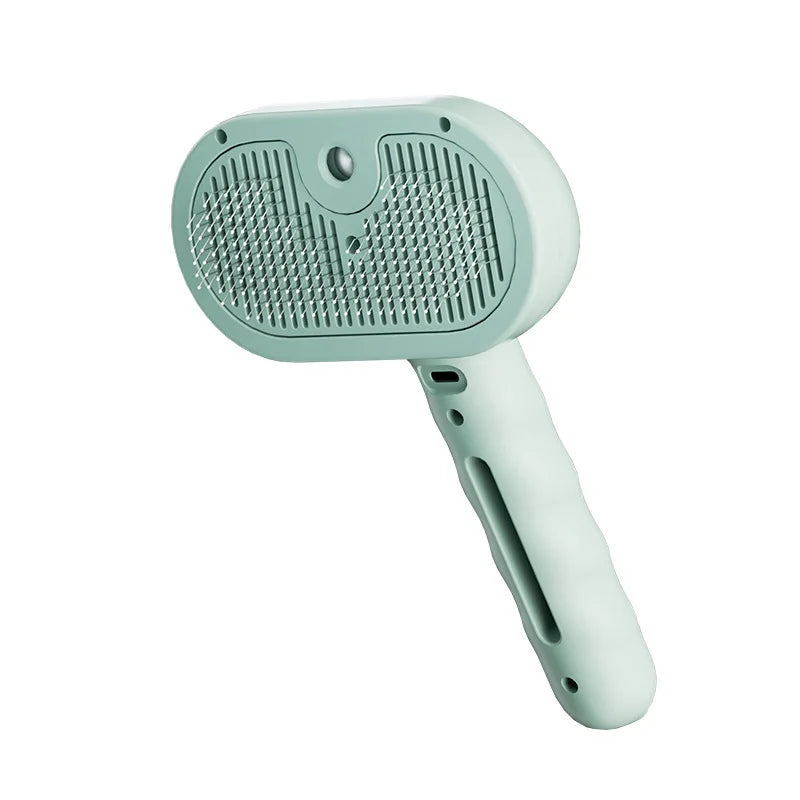 Self-Cleaning Mist Pet Brush – 3-in-1 Steam Grooming Comb for Cats & Dogs