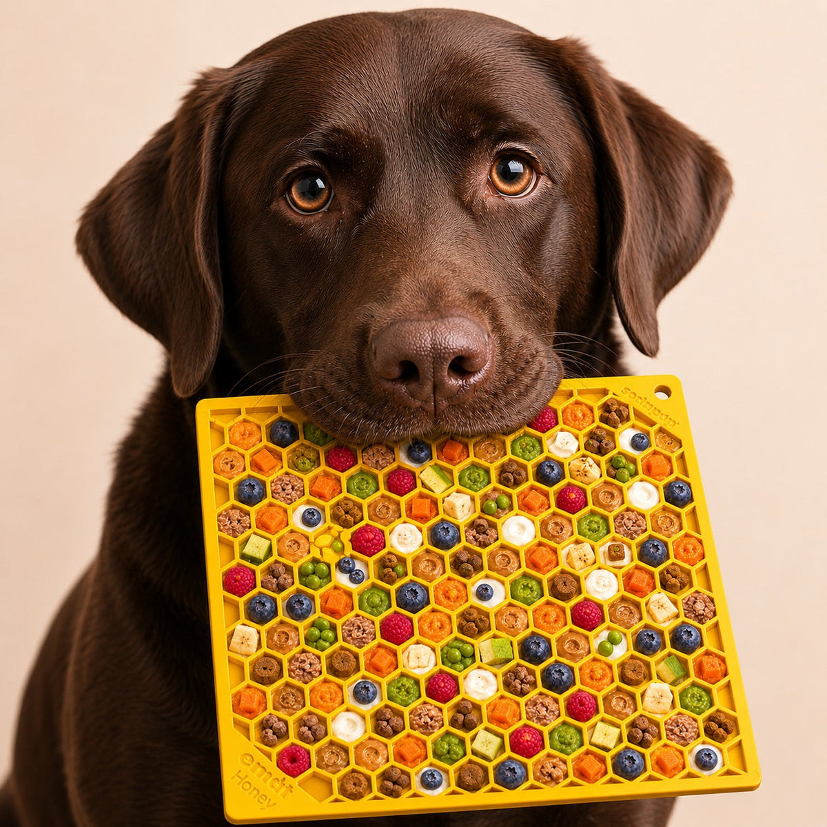 SodaPup Honeycomb eMat Lick Mat for Dogs & Cats – USA Made