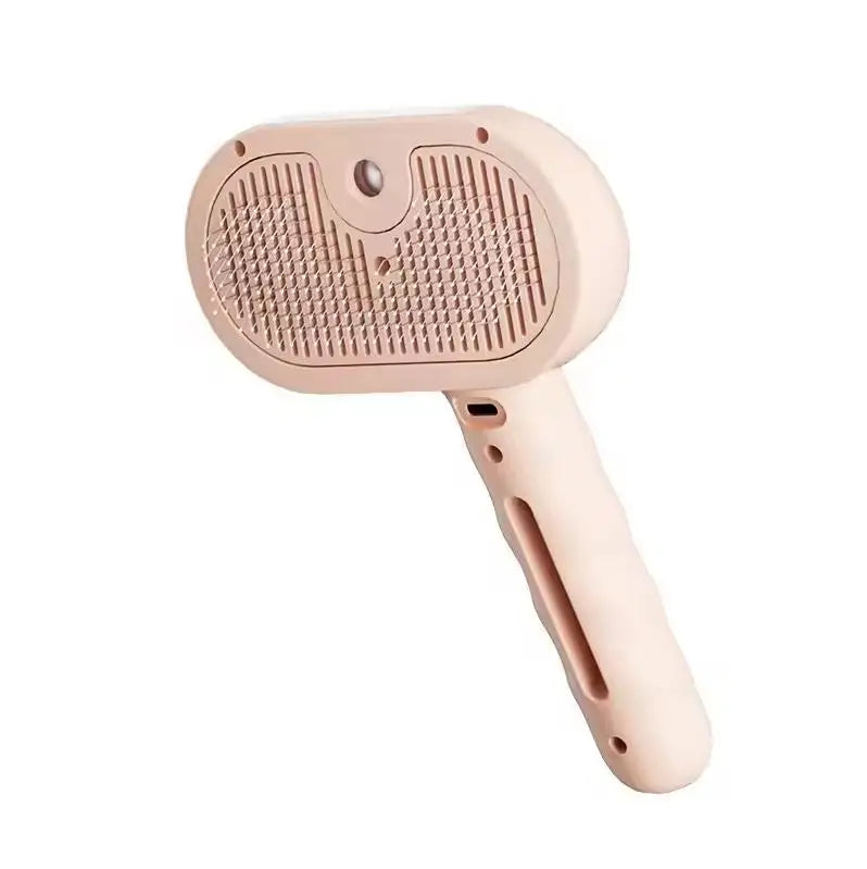 Self-Cleaning Mist Pet Brush – 3-in-1 Steam Grooming Comb for Cats & Dogs