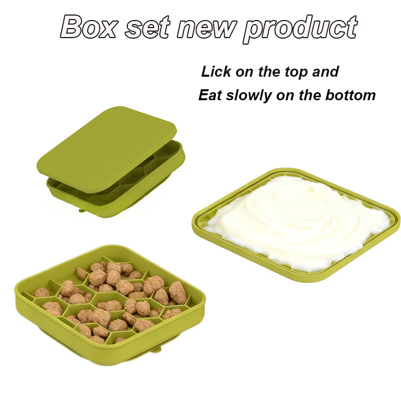 3-in-1 Honeycomb Slow Feeder & Lick Mat
